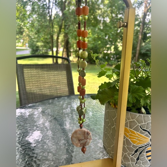 Artisan Earthy Beaded Necklace crafted from Natural stonesRed Creek jasper - Picture 6 of 6